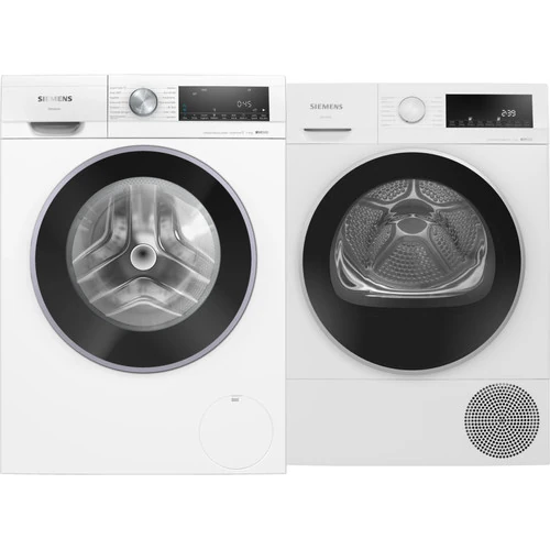 Siemens WG44G2FLNL intelligentDosing + Siemens WQ45G2D5NL — productfoto
